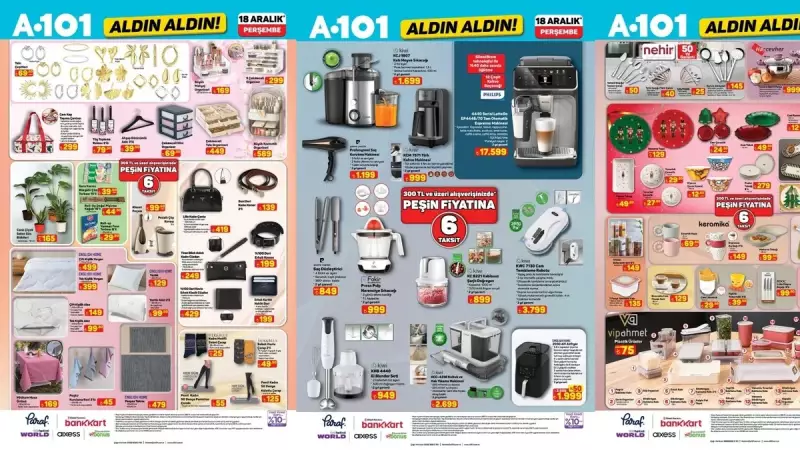 18 Aralık A101 Aktüel Kataloğu Açıklandı: Sepetler Dolup Taşıyor!
