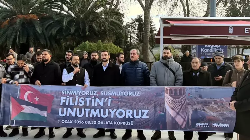81 İlden Galata Köprüsü'ne Çağrı: 1 Ocak'ta Filistin İçin Yürüyüş