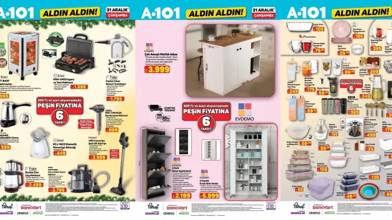 A101 31 Aralık Aktüel Kataloğu Yayımlandı: İndirimlerle Dolu Hafta!