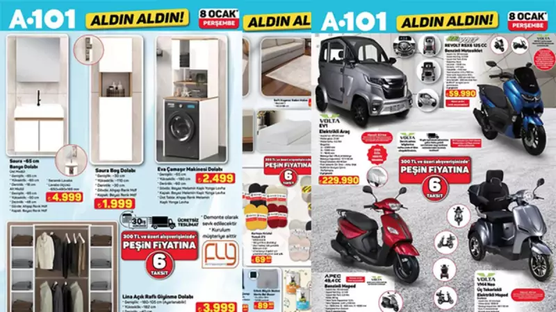 A101 Perşembe Fırsatları Başlıyor: 8 Ocak 2026 Aktüel Kataloğu Açıklandı!