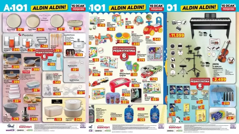 A101'de 15 Ocak İndirimleri: Müzik Aletleri ve Elektronik Ürünler Geliyor
