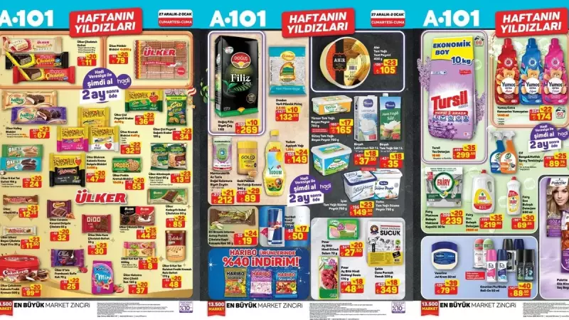 A101'de Yıldızlı Fırsatlar Başladı! 27 Aralık - 2 Ocak Aktüel Ürünler