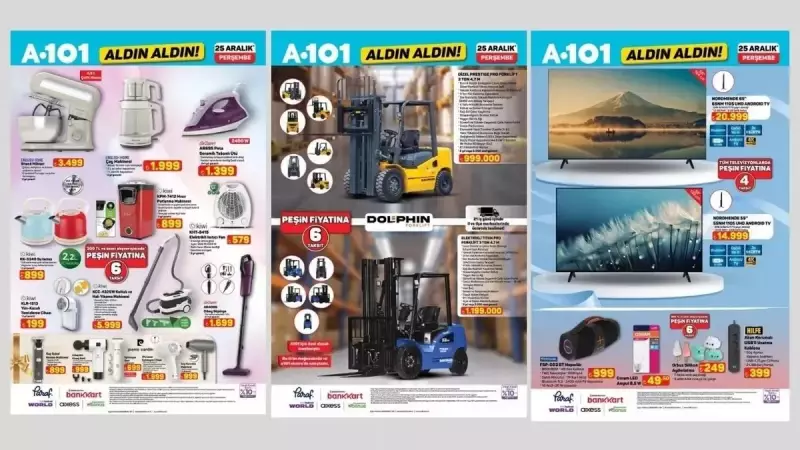 A101'de Yılın Son Fırsatları: 25 Aralık'ta Raflarda Neler Var?