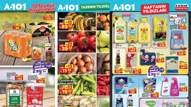 A101'den 3-9 Ocak İçin Fırsat Yağmuru: Haftanın Yıldızları Raflarda