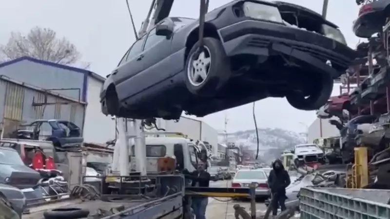 Ankara'da Hurdacılar Sitesine Operasyon: 65 Araç İncelendi, 2 Gözaltı