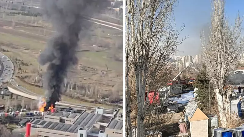Ankara'da Yediemin Otoparkında Alkollü TIR Yangını: 4 TIR Tamamen Yandı