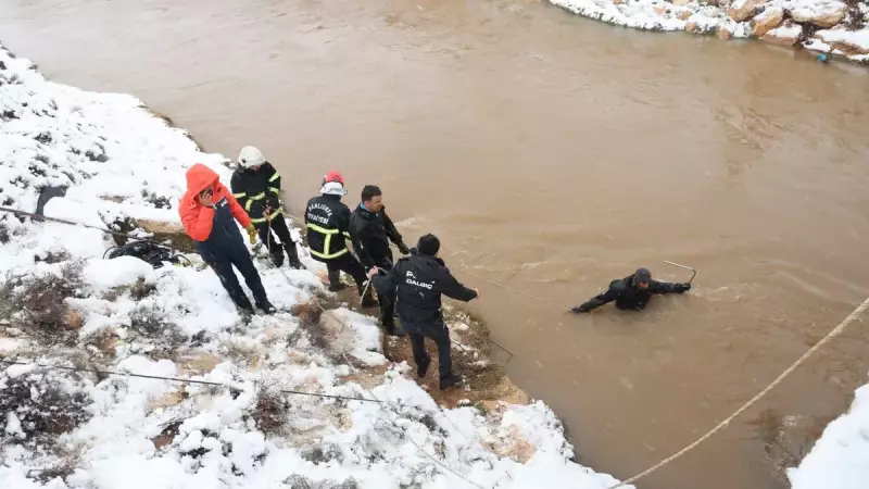 Şanlıurfa'da Baba ve 3 Çocuk İçin Arama Kurtarma Çalışması Sürüyor