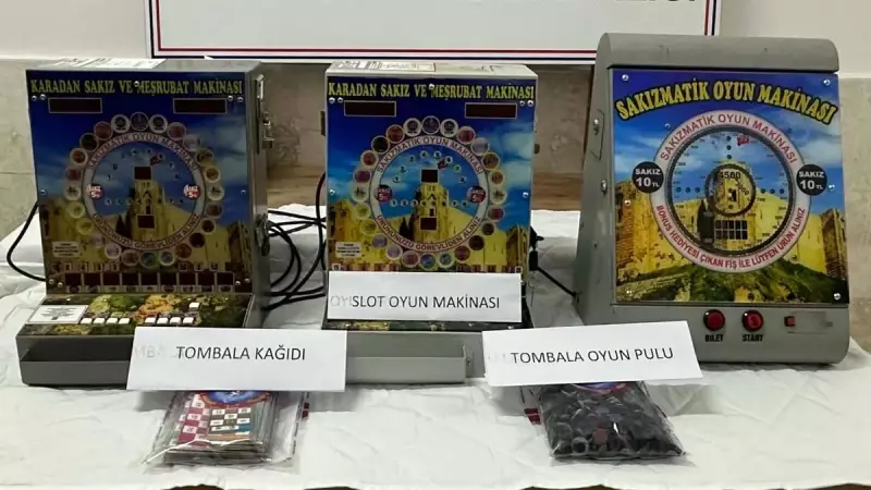 Antalya'da Sakızmatik Operasyonu: 2 Gözaltı, Kumar Makinelerine El Konuldu