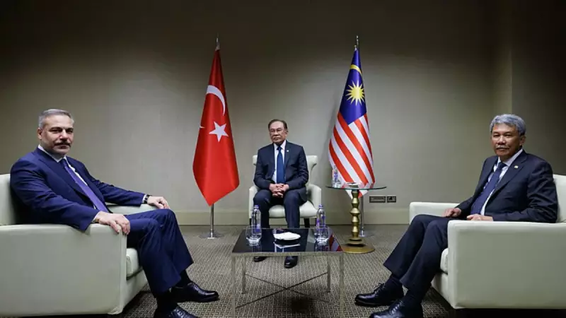 Bakan Fidan, Malezya Başbakanı Enver İbrahim ile Ankara'da Görüştü