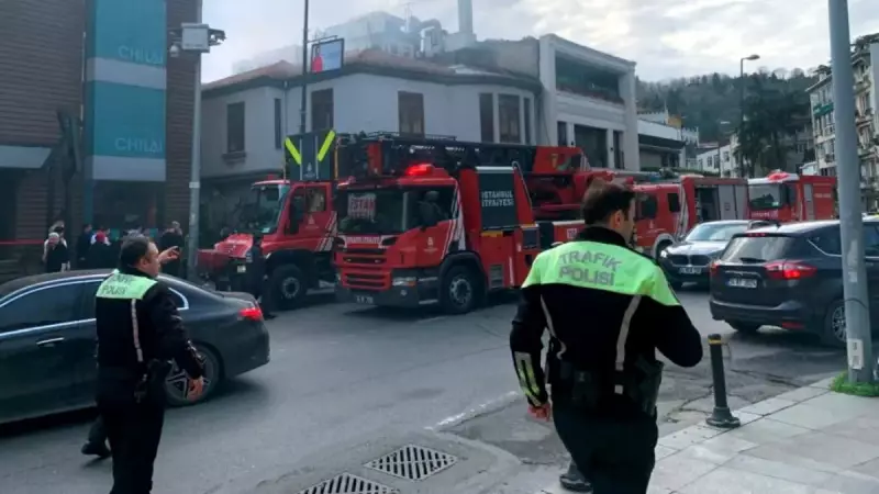 Beşiktaş'ta İş Yeri Yangını: 1 İtfaiyeci Yaralandı