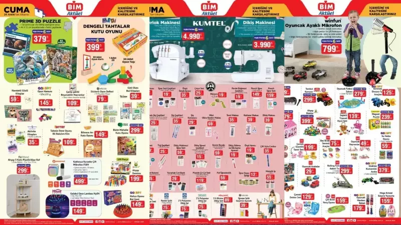 BİM 23-26 Aralık Aktüel Ürünleri: Overlock Makinesi ve Dikiş Makinesi Fırsatı