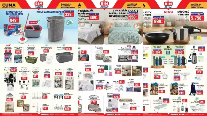 BİM 6-9 Ocak Aktüel Ürünleri: Düdüklü Tencere ve Teknoloji Fırsatları