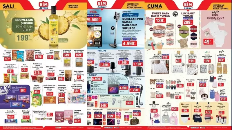 BİM'de 13-16 Ocak Fırsatları: Şarjlı Süpürge ve Kahve Makinesi Raflarda