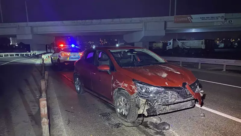 Bursa'da alkollü sürücü karşı şeride geçti: 1 kişi ağır yaralandı