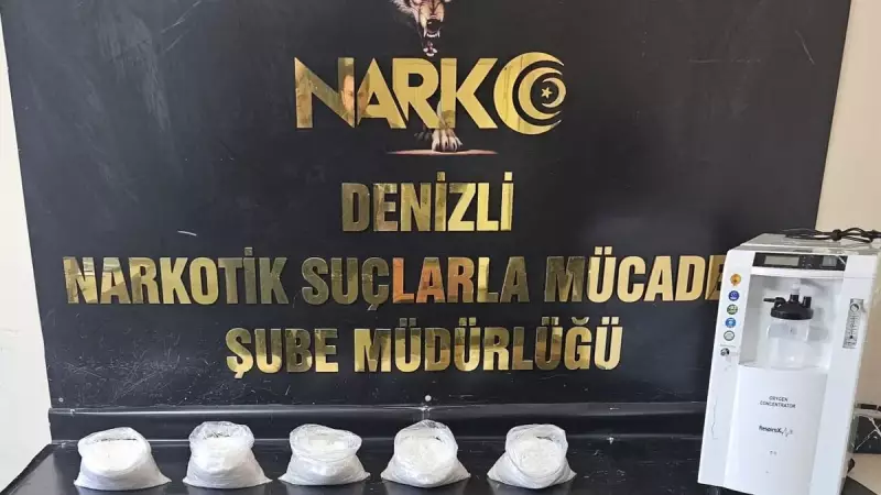 Denizli'de Akılalmaz Yöntem: Solunum Cihazında 5 Kilo Metamfetamin