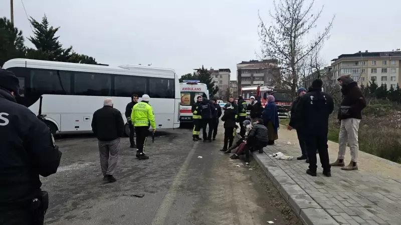 Çerkezköy'de İki İşçi Servisi Kafa Kafaya Çarpıştı: 14 Yaralı