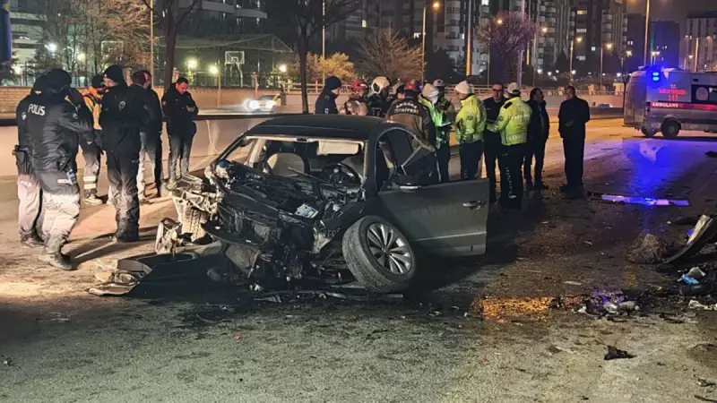 Etimesgut'ta Gece Yarısı Feci Kaza: 1 Ölü, 2 Yaralı