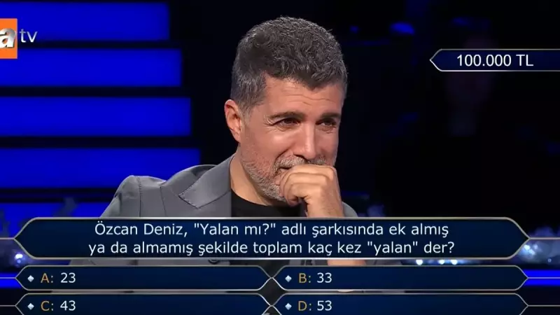 Kim Milyoner Olmak İster'de Tarihi An: Özcan Deniz Kendi Şarkısında Joker Kullandı!