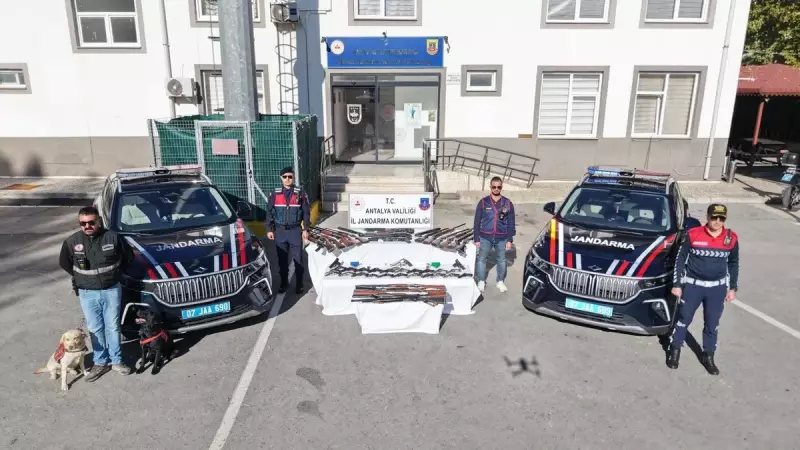 Manavgat'ta Jandarmadan Büyük Baskın: 57 Silah ve 1500'den Fazla Mühimmat Ele Geçirildi