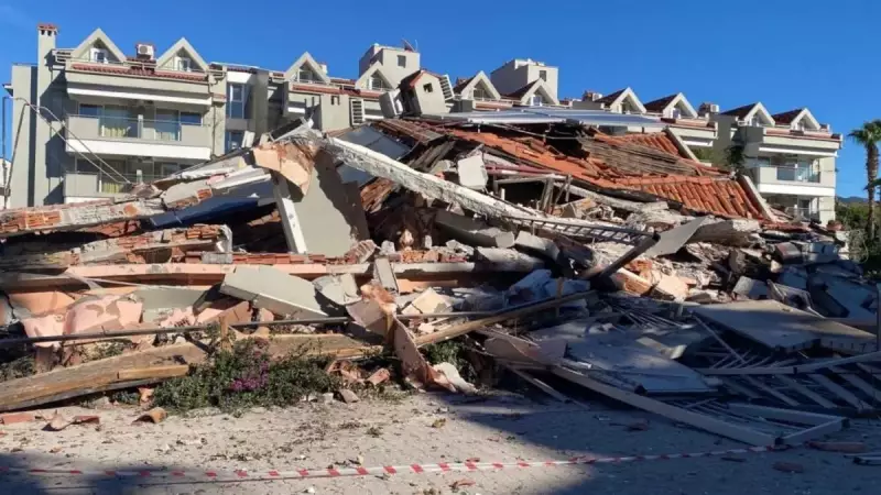Marmaris'te Otel Çöktü: Güçlendirme Çalışması Sırasında Yaşandı