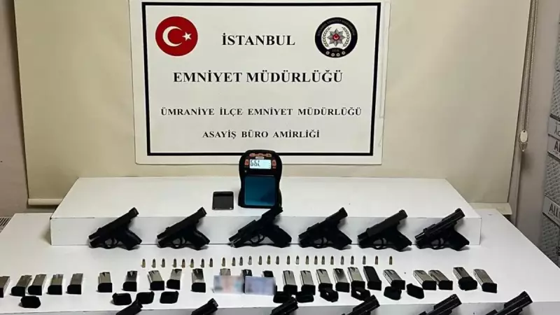 Ümraniye'de Büyük Operasyon: 12 Tabanca ve Uyuşturucu Ele Geçirildi