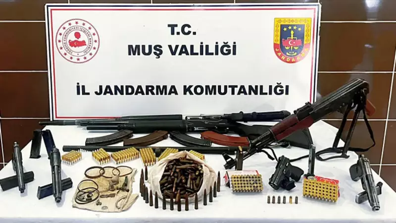 Muş'ta Büyük Operasyon: 6 Adreste Silah ve Tarihi Eser Ele Geçirildi