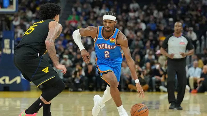 NBA'de Thunder, Warriors'ı 131-94 Farkla Yendi! Gilgeous-Alexander 30 Sayı Attı