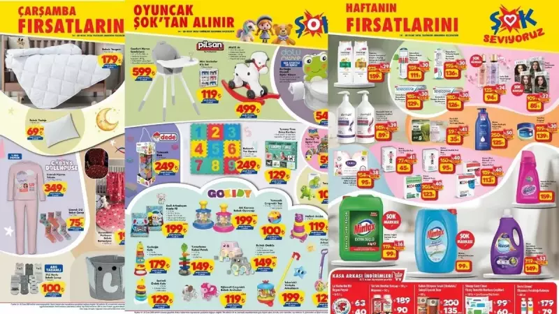 ŞOK'ta İndirim Günleri Başladı: 14-20 Ocak 2026 Kataloğunda Anne-Bebek Ürünleri Öne Çıkıyor