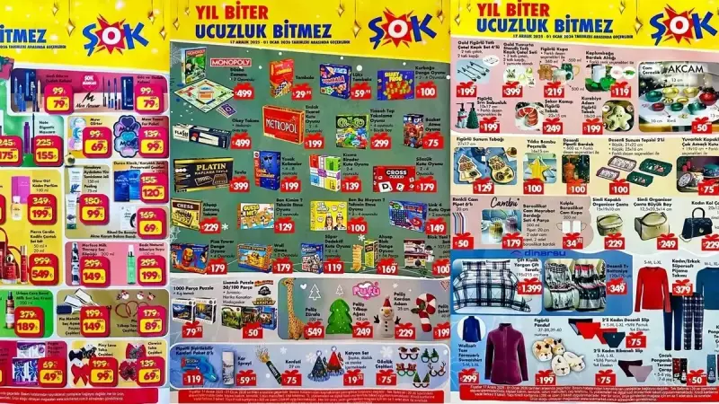 ŞOK'ta Yılbaşı Alışverişi: 1 Ocak'a Kadar Geçerli İndirimler Başladı