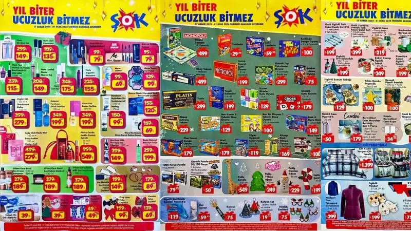 ŞOK'tan Yılbaşına Özel Aktüel Katalog: İndirimler 1 Ocak'a Kadar Geçerli