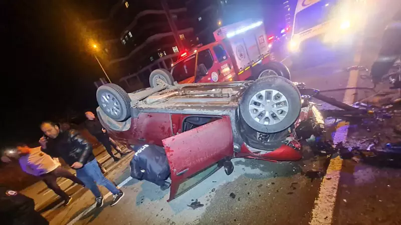 Rize'de Meydana Gelen Trafik Kazasında 5 Kişi Yaralandı