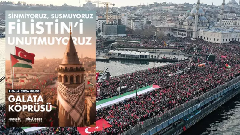 İstanbul Filistin İçin Tek Yürek: Galata Köprüsü'ndeki Tarihi Yürüyüşün Ulaşım Detayları