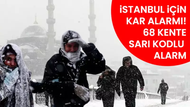 İstanbul'a Kar Geliyor! Uzman Tarih Verdi: 68 İl İçin Sarı Alarm