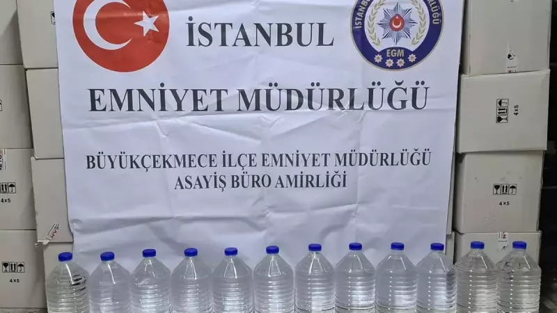 İstanbul'da Kaçak Alkole Büyük Darbe: 2.700 Litre Etil Alkol Ele Geçirildi