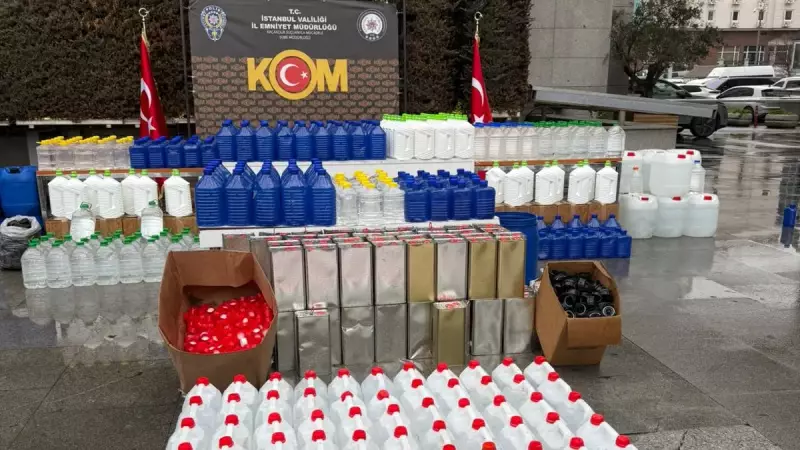 İstanbul'da Yılbaşı Operasyonu: 161 Bin Şişe Sahte İçki Satışı Önlendi