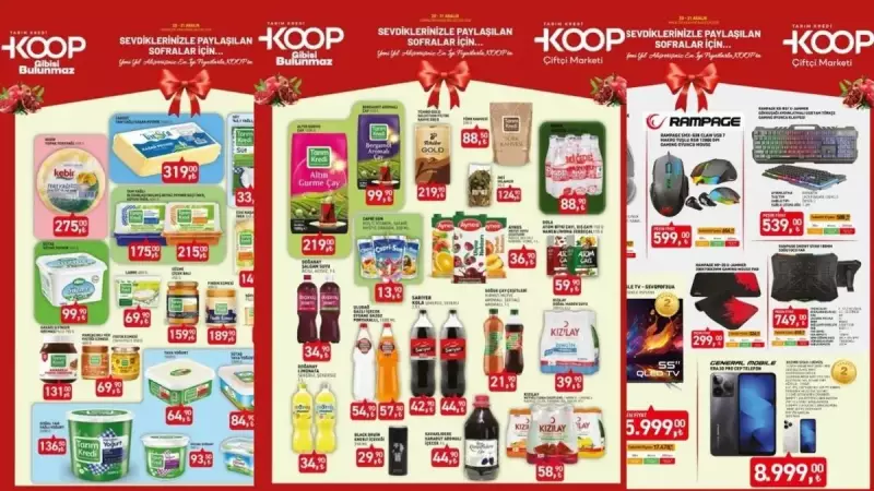 Tarım Kredi Marketleri'nde Yılbaşı Fırsatları: 31 Aralık'a Kadar İndirim!