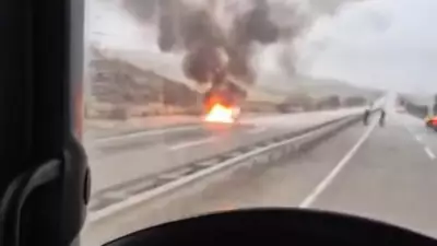 Ankara'da Seyir Halindeki Araç Alev Aldı: Yaralanma Yok