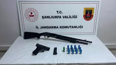 Şanlıurfa'da Jandarma Operasyonu: 4 Gözaltı, 7 Silah Ele Geçirildi