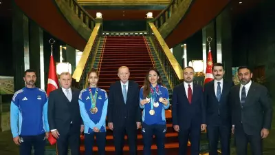 Başkan Erdoğan, Dünya ve Avrupa Şampiyonu İLBANK'lı Tekvandocuları Kabul Etti