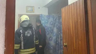 Konya'da Polise Ateş Açıp Yangın Çıkaran Şüpheli Yakalandı