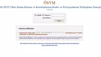KPSS 2025/2 Tercih Sonuçları Açıklandı: Sonuçlar ÖSYM'den Sorgulanabiliyor