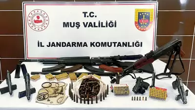 Muş'ta Büyük Operasyon: 6 Adreste Silah ve Tarihi Eser Ele Geçirildi