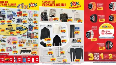 ŞOK'ta Hafta Sonu Fırsatları Başladı: Oyuncak, Mont ve Kazaklarda Büyük İndirim