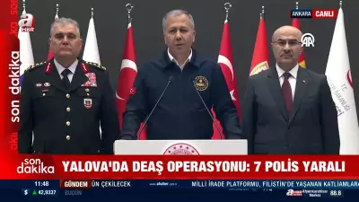 Yalova'da DEAŞ Operasyonu: 3 Polis Şehit, 6 Terörist Öldürüldü