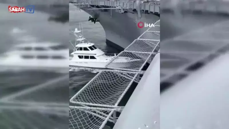 ABD'de Tarihi Uçak Gemisine Çarpışma: Müze Olan USS Midway'de Heyecan Dolu Anlar