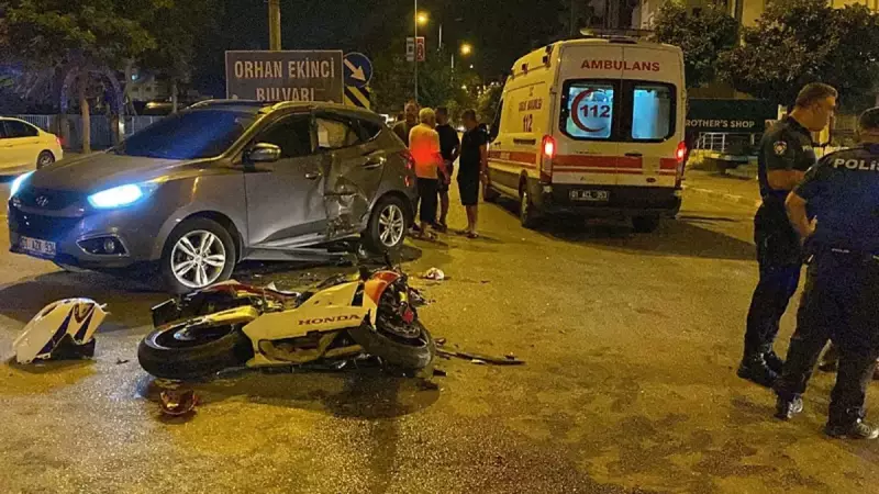Adana'da Acı Tablo: Motosiklet ile Otomobil Çarpıştı, Genç Yaşamını Yitirdi!