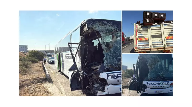 Anadolu Otoyolu'nda Korkunç Kaza: Otobüs Kamyona Çarptı, 7 Yaralı!