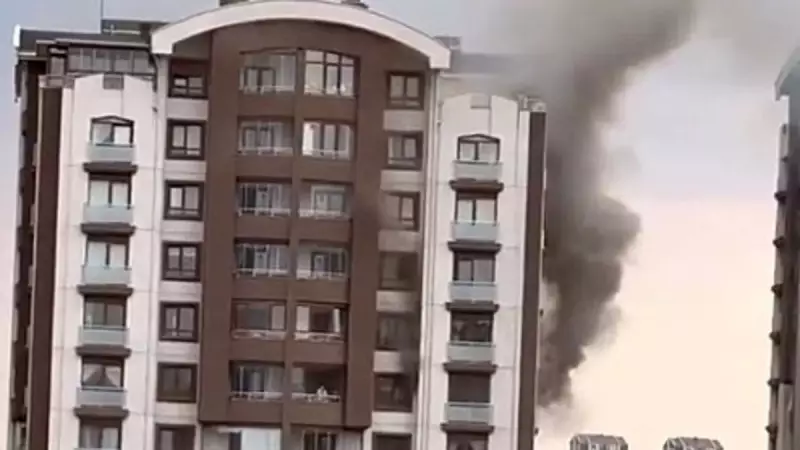 Ankara'da Çıkan Yangında Anne ve Oğlu Son Anda Kurtarıldı!