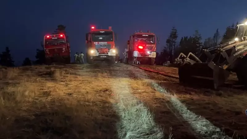 Çankırı'daki Orman Yangını Kısmen Kontrol Altında: Alevlerle Mücadele Devam Ediyor!