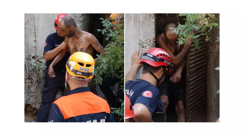 Antalya'da 20 Metrelik Falezlerden Düşen Genç, Kurtarma Ekibinden Su İstedi!